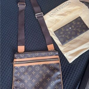 Louis Vuitton Brown Monogram Crossbody Bag